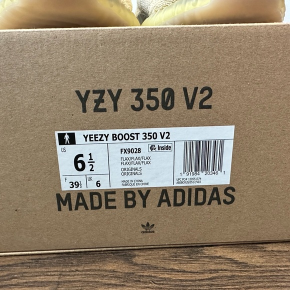 Yeezy Boost 350V2 in ‘Flax’ NWT (Size 6.5 M) - Picture 9 of 9